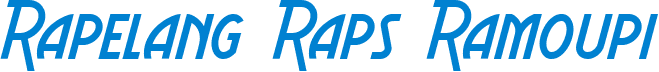 Rapelang Raps Ramoupi